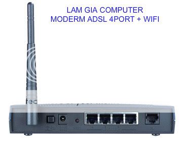 MODEM ADSL 4PORT WIFI